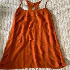 Burnt orange Layered tank top